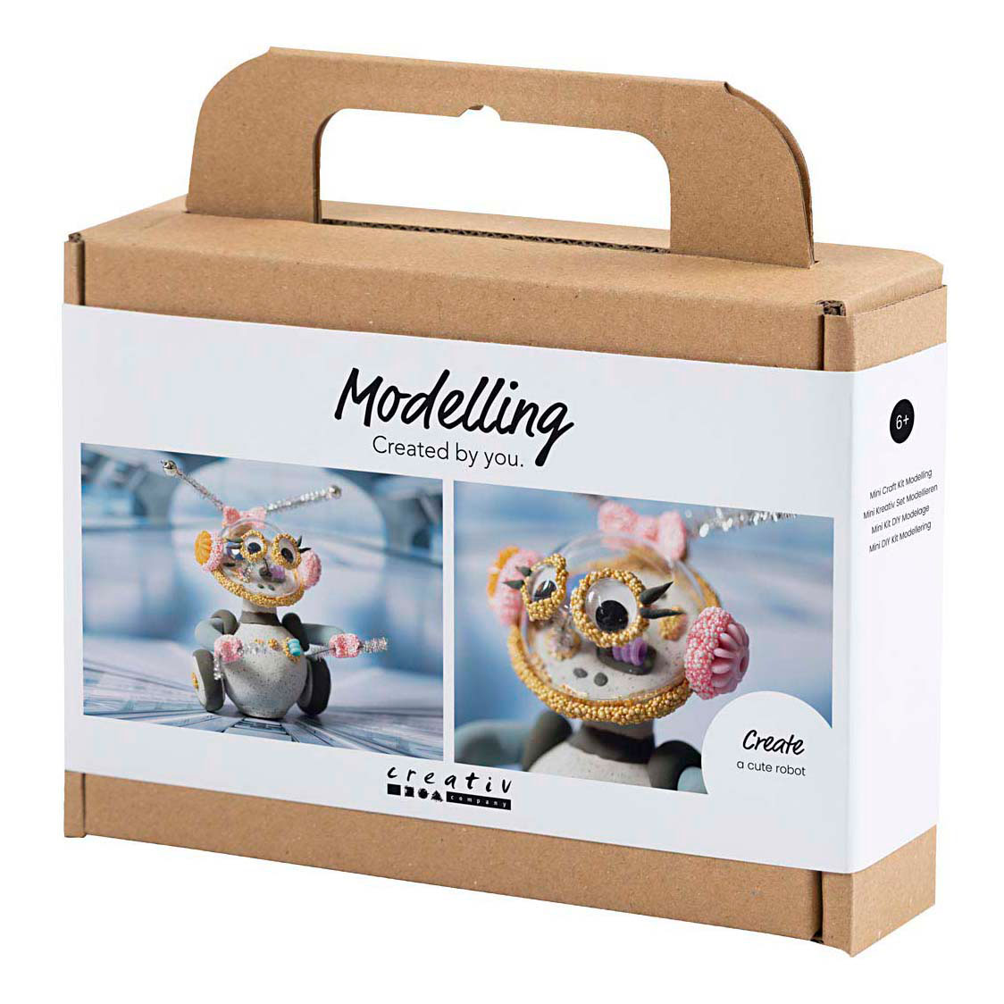 Mini Hobby Set Robot Modélisation Gris et Rose