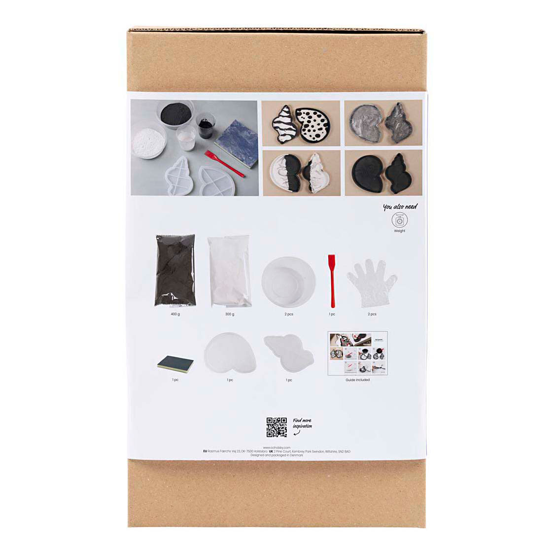 Hobbyset Hars Gieten Conchschelp Zwart en Wit Hobbyset Hars Gieten Conchschelp Zwart en Wit