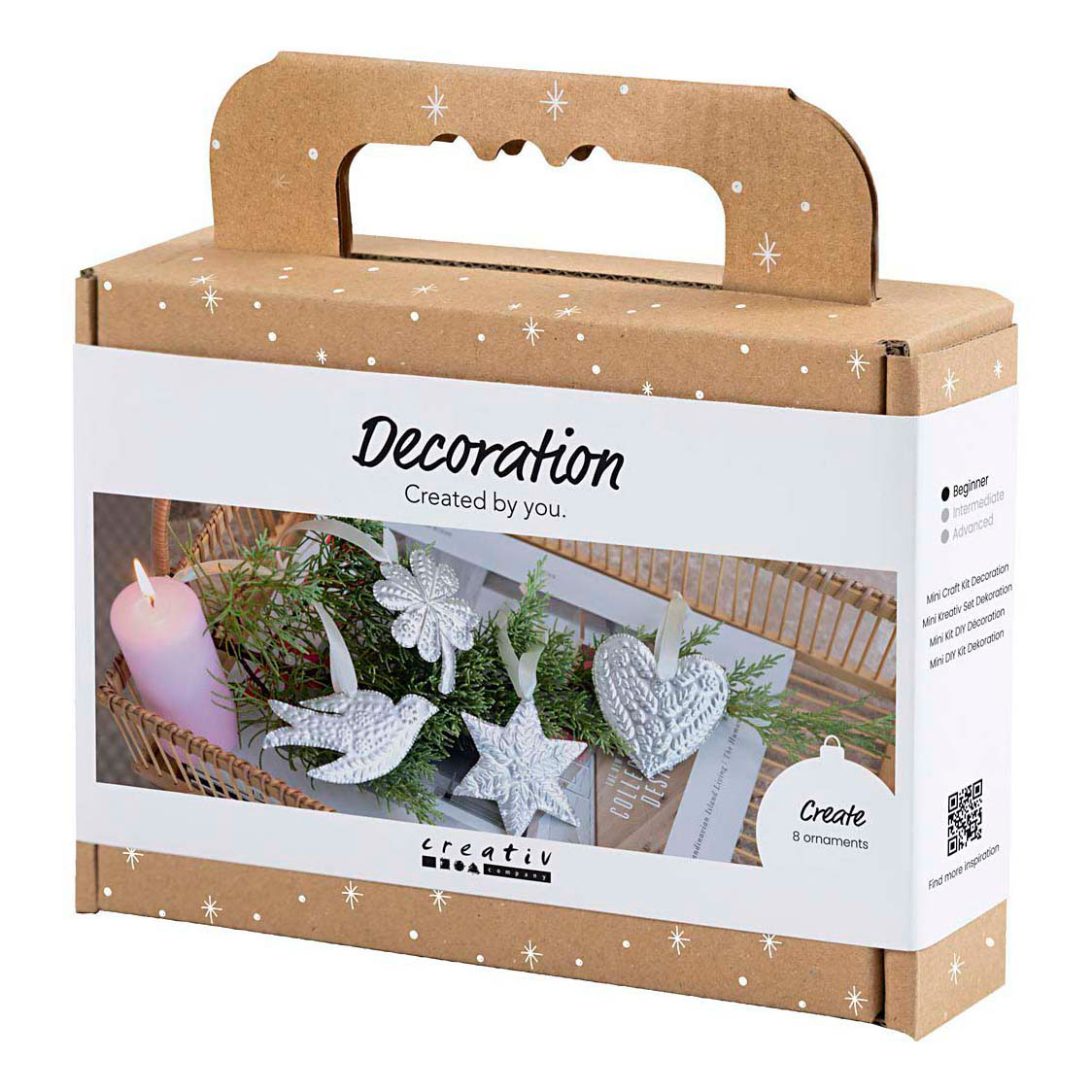 Mini Hobby Set Décoration Décoration de Noël Métal Argenté