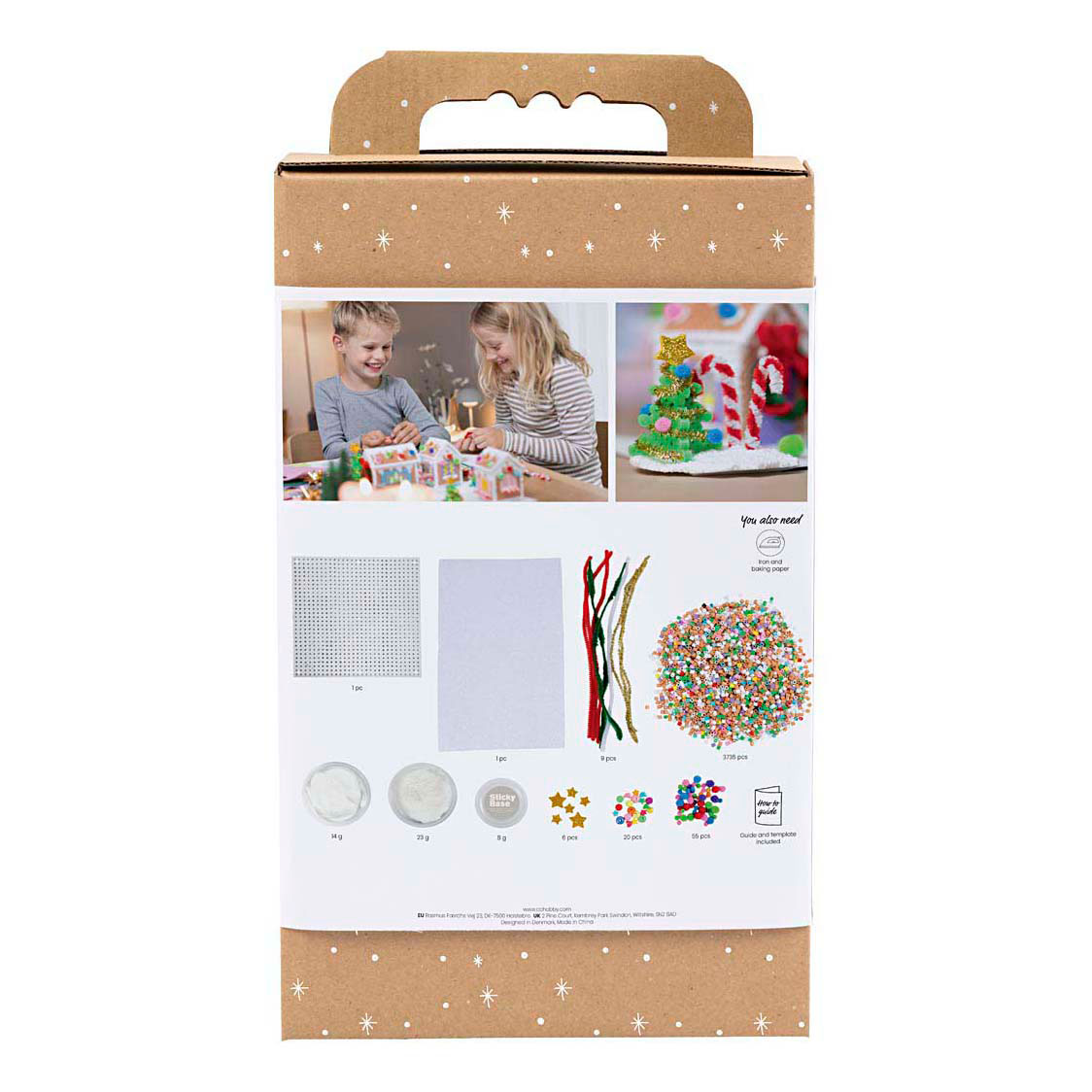 Hobbyset Strijkkralen Kersthuisje