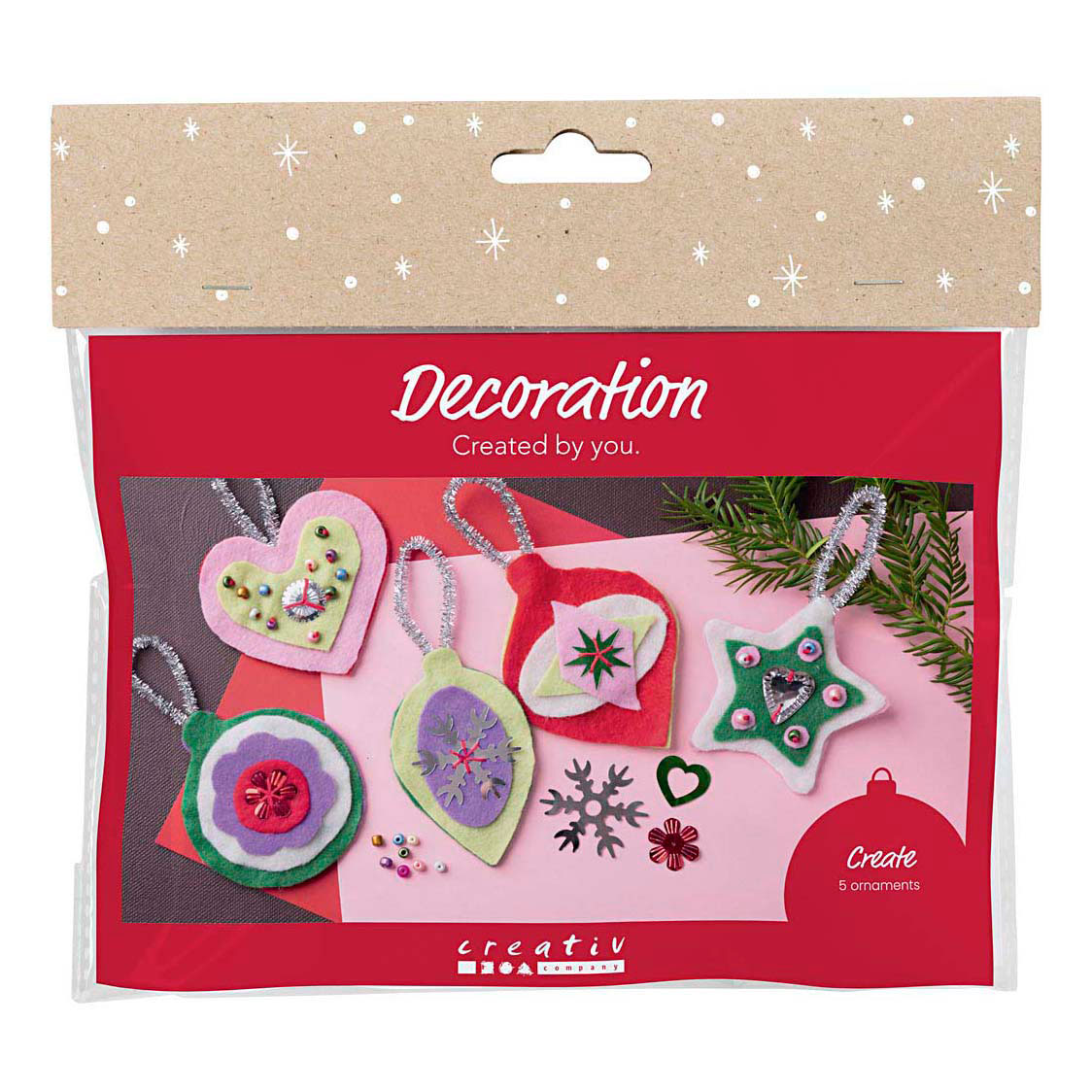 Mini ensemble de loisirs créatifs Décorations de Noël en feutre