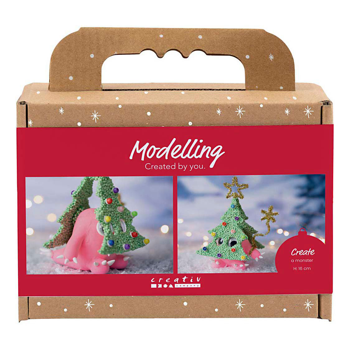 Mini kit de loisirs créatifs pour modéliser un arbre de Noël monstre