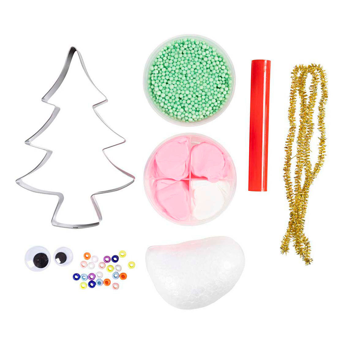 Mini kit de loisirs créatifs pour modéliser un arbre de Noël monstre