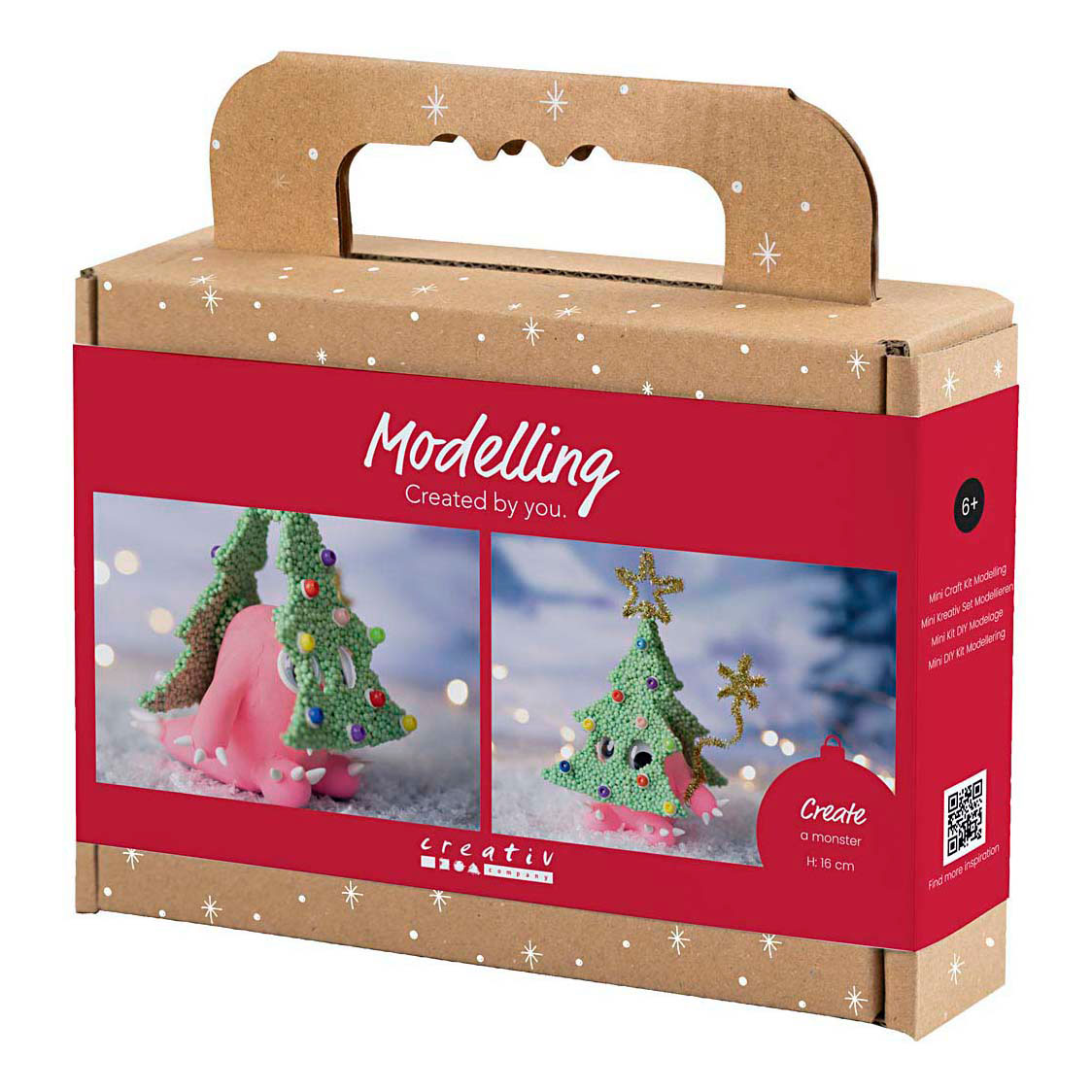 Mini kit de loisirs créatifs pour modéliser un arbre de Noël monstre