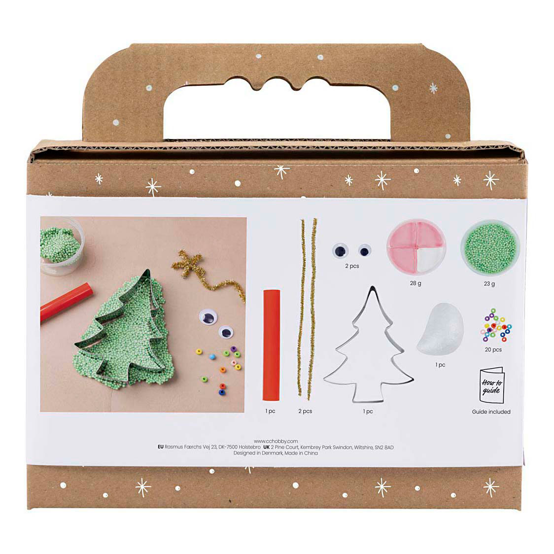 Mini kit de loisirs créatifs pour modéliser un arbre de Noël monstre