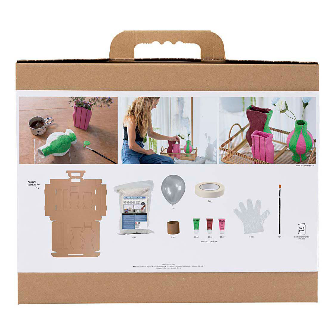 Maxi hobbyset Boetseren Vazen van Papier-Mache