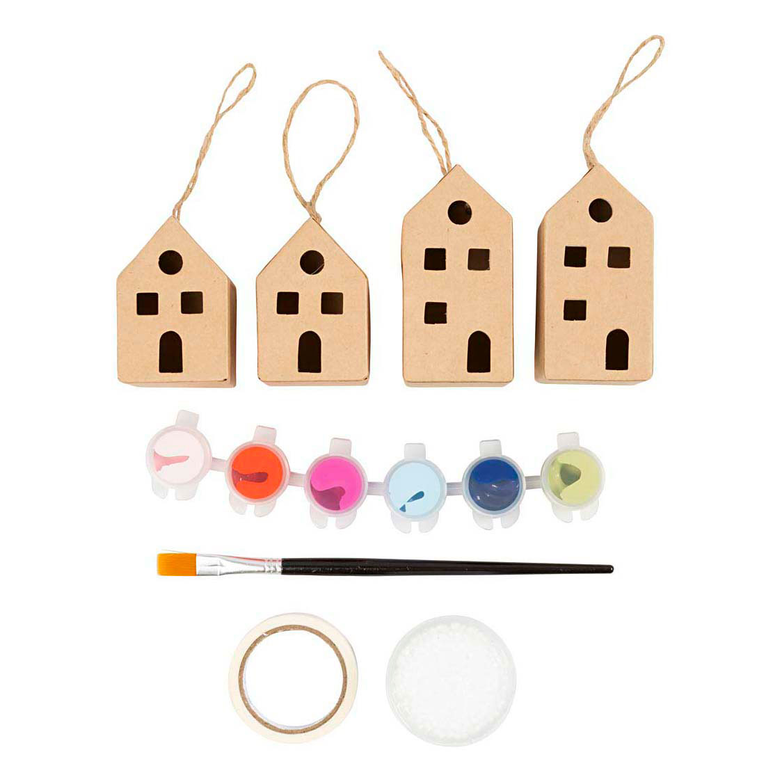 Mini Hobby Set Décoration Maisons Colorées