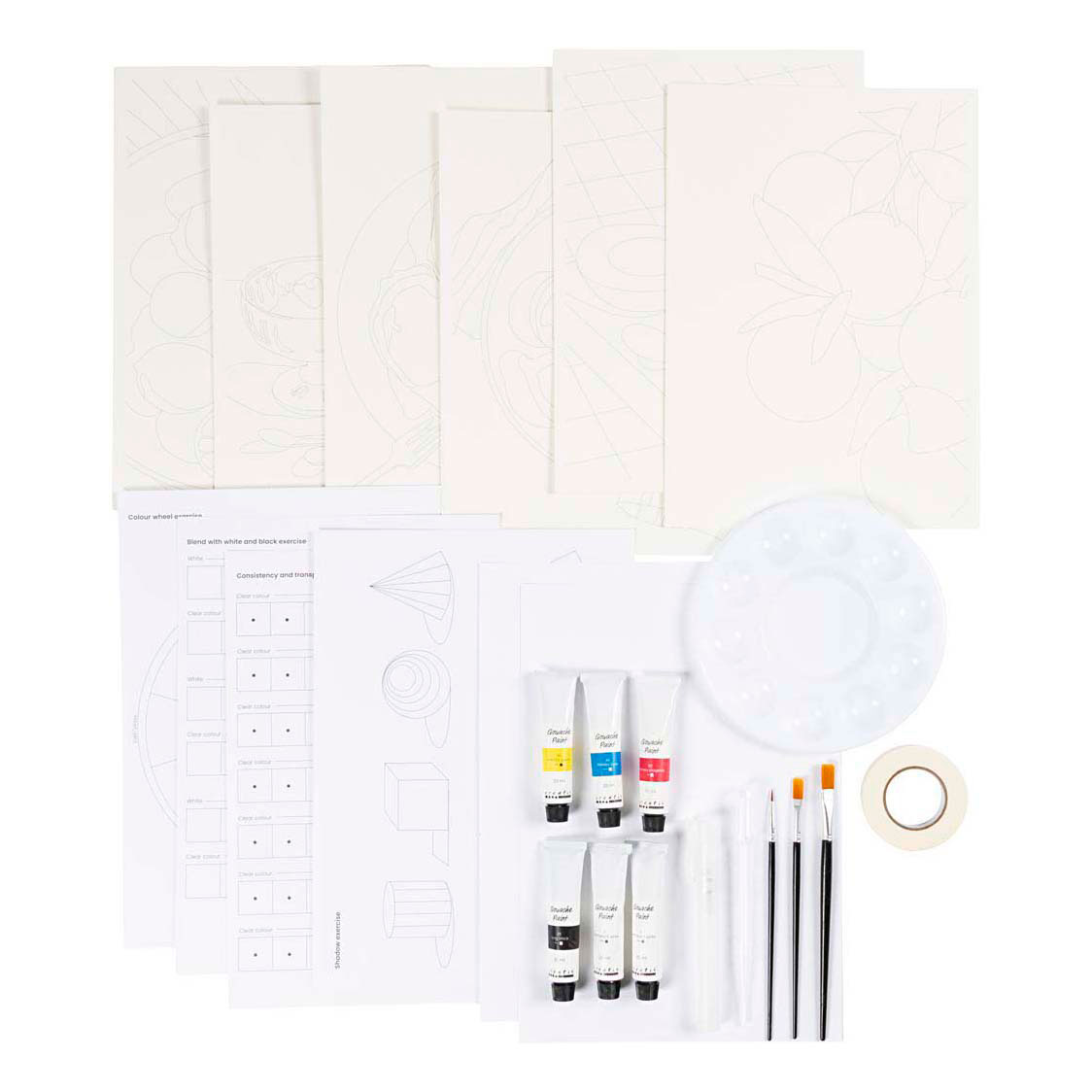 Starter Hobbyset Gouache Schilderijen Starter Hobbyset Gouache Schilderijen