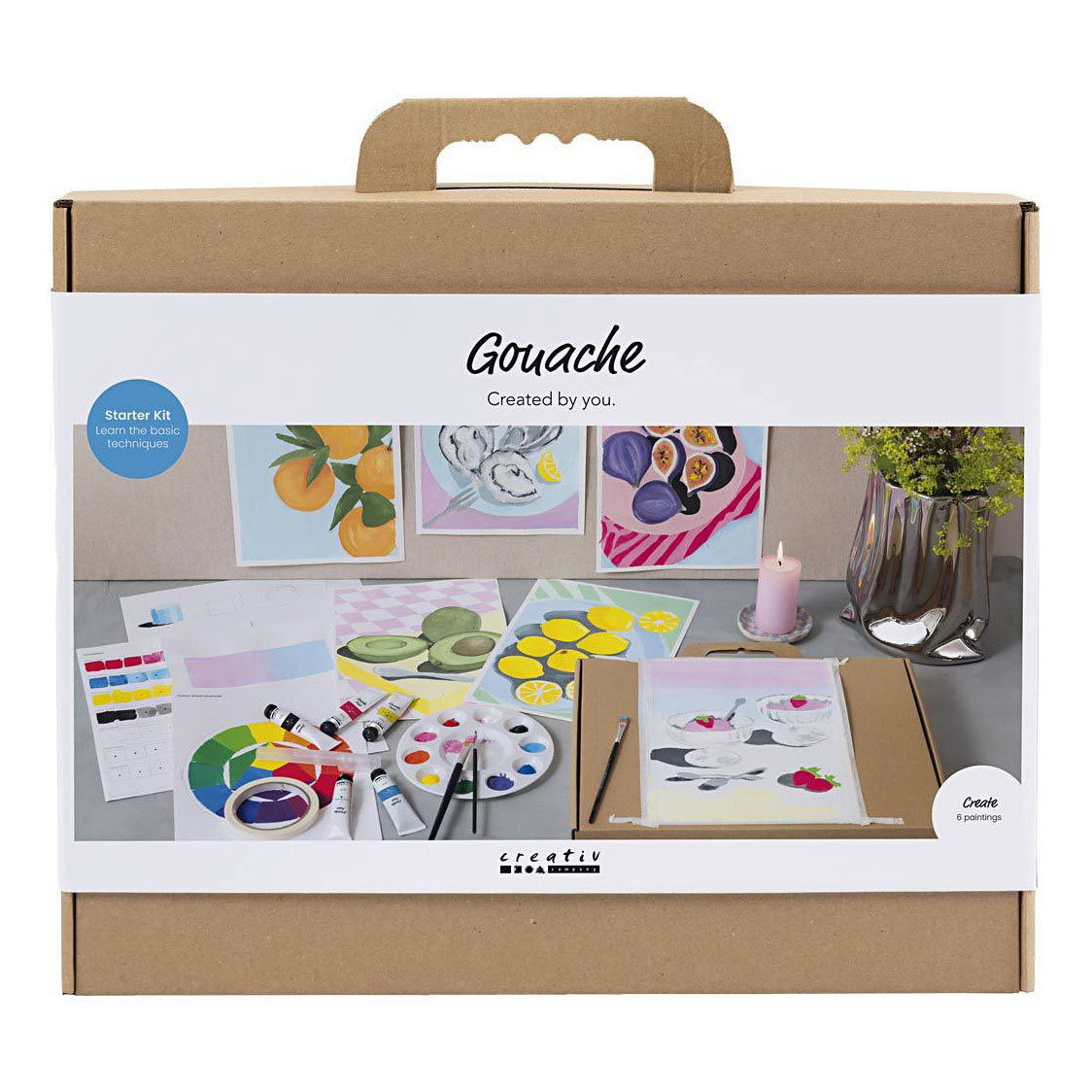 Kit de loisirs créatifs pour débutants - Peintures à la gouache