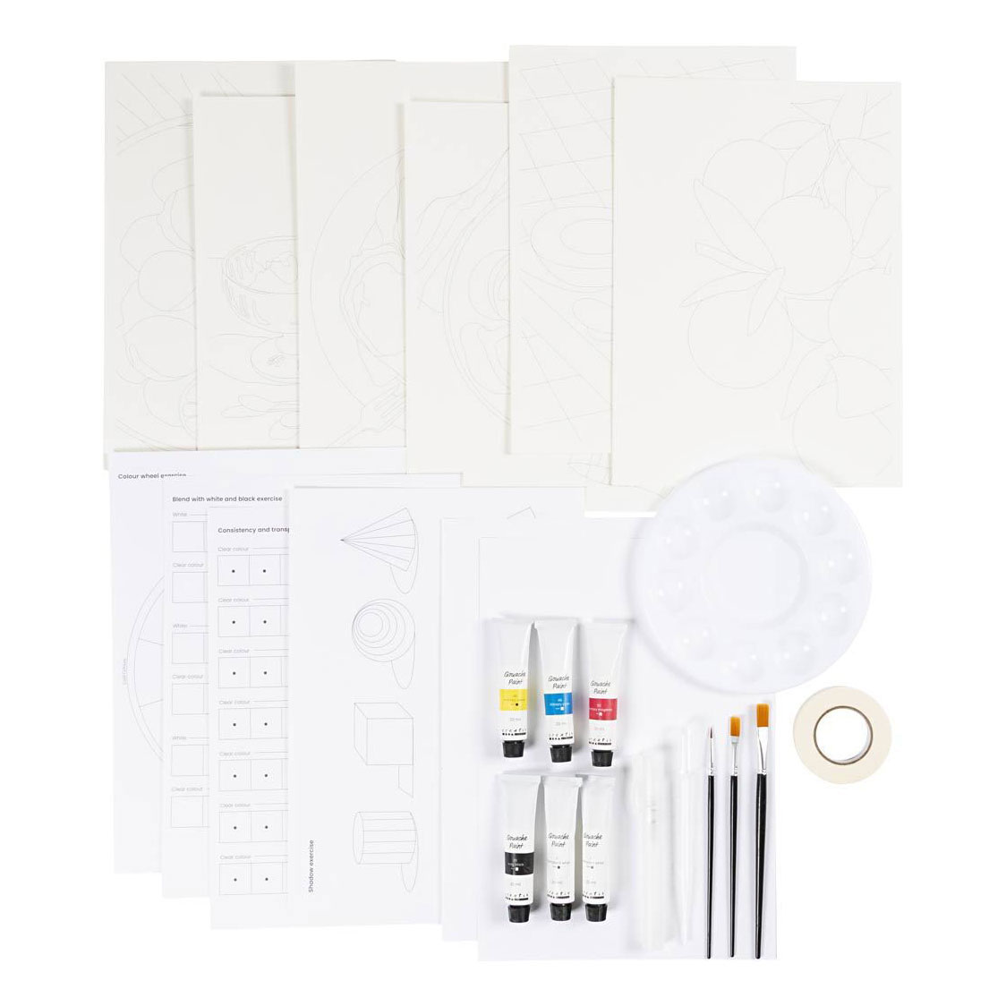 Kit de loisirs créatifs pour débutants - Peintures à la gouache