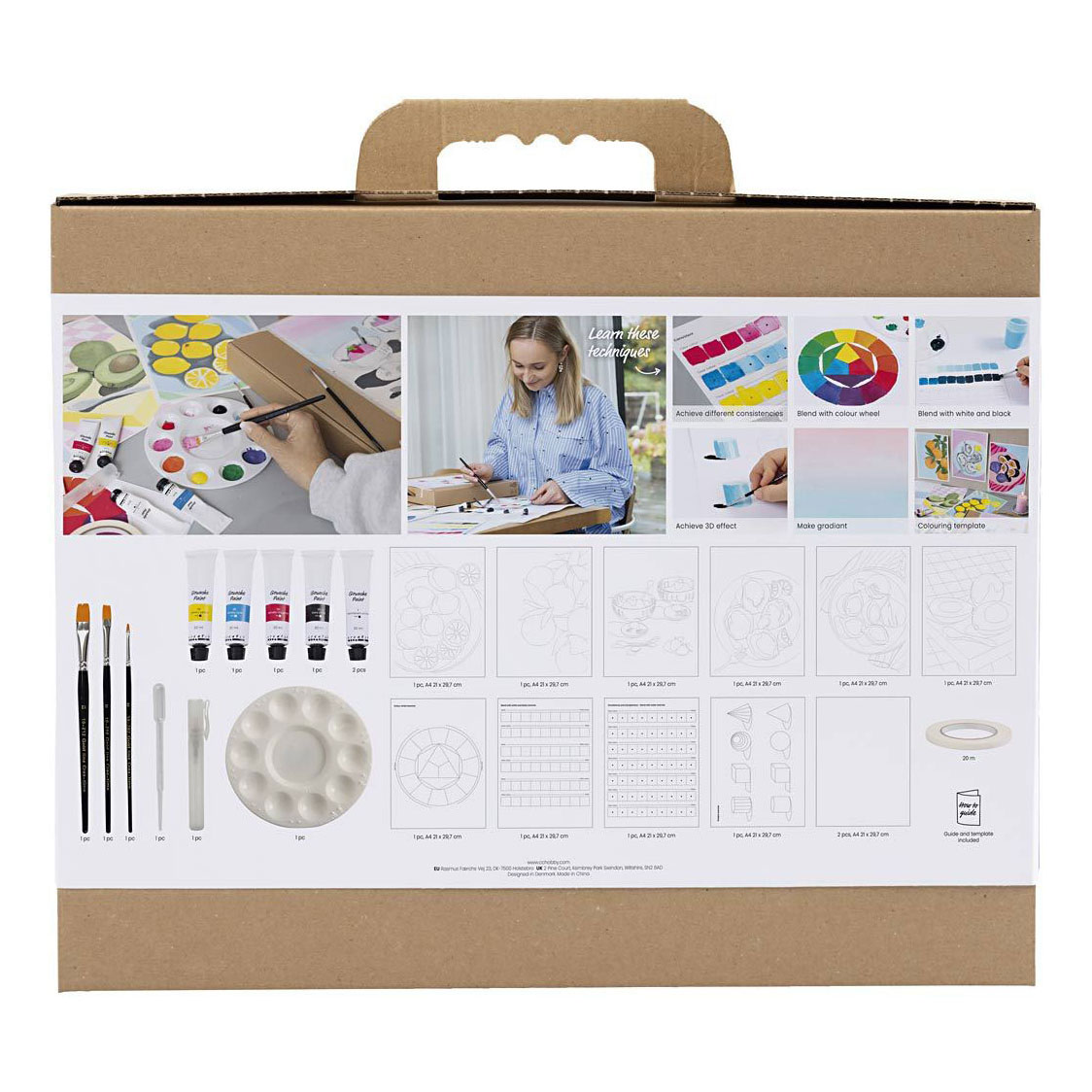 Kit de loisirs créatifs pour débutants - Peintures à la gouache