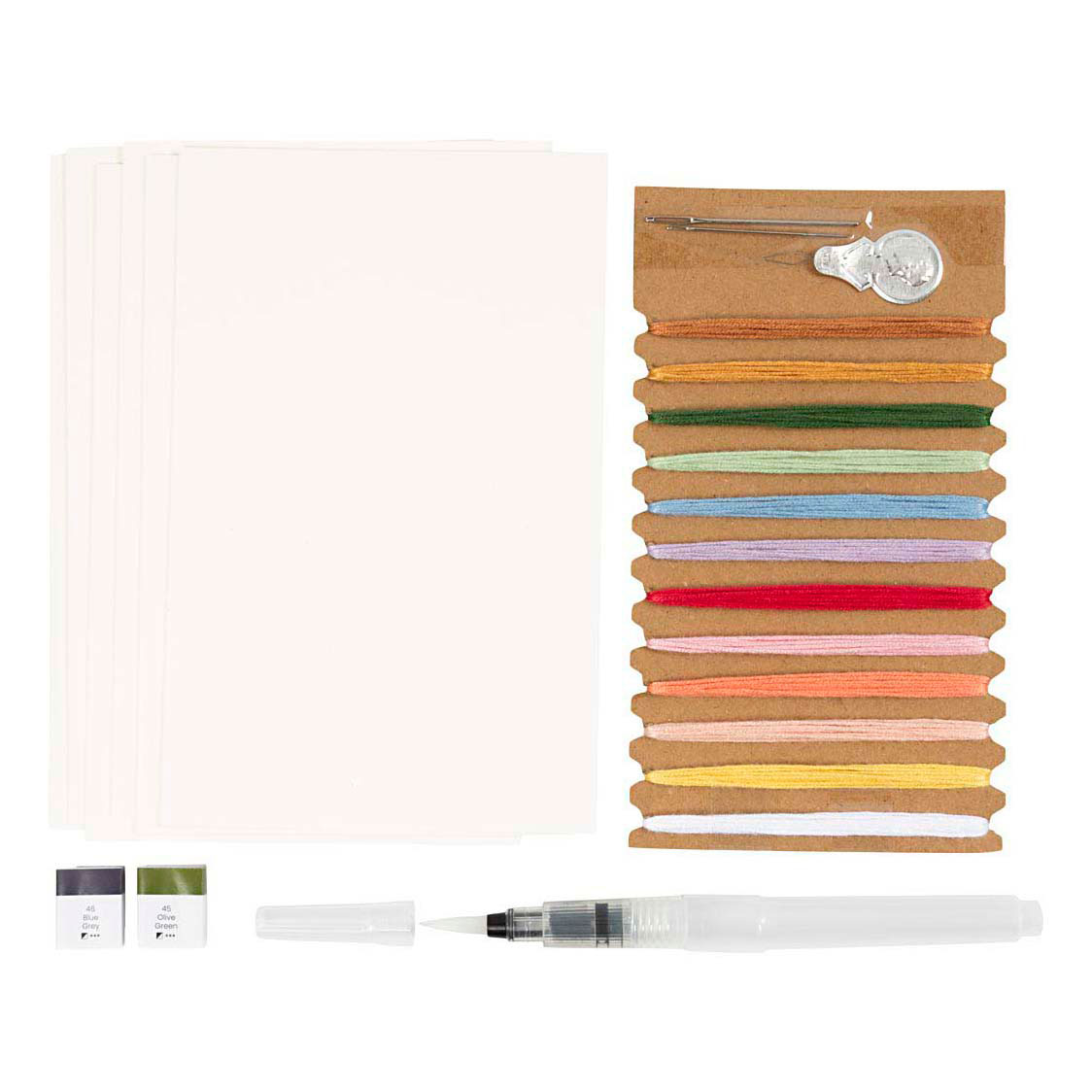 Mini kit de loisirs créatifs Peintures à broder avec broderie