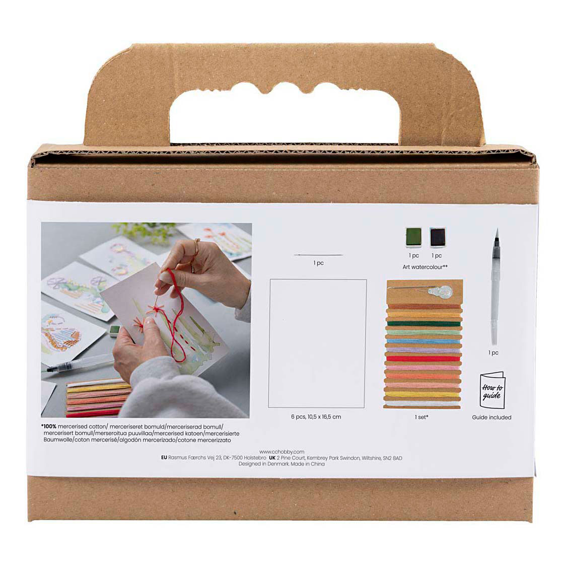 Mini kit de loisirs créatifs Peintures à broder avec broderie