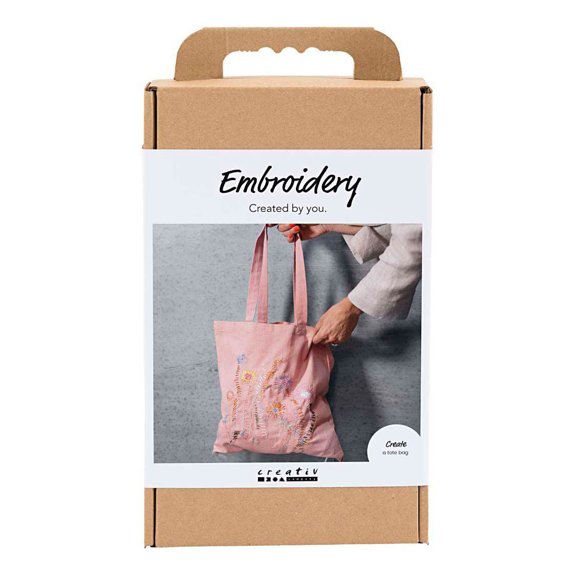 Hobbyset Borduurwerk Draagtas Lichtroze