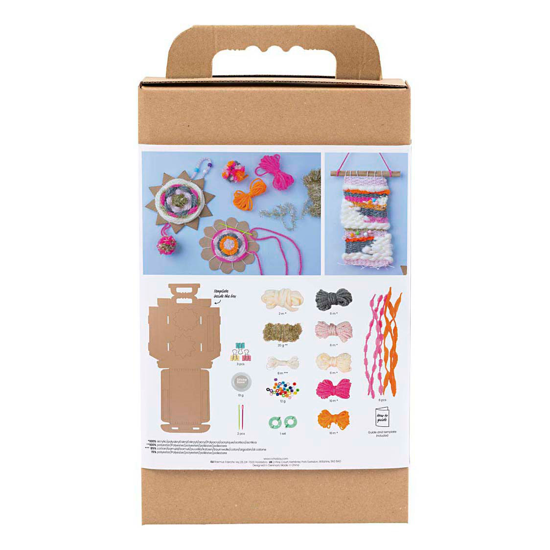 Supports muraux pour tissage, kit de loisirs