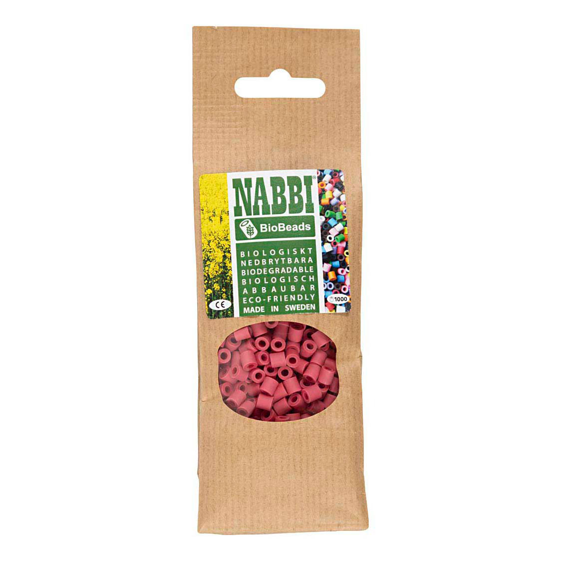 NABBI BioBeads 5x5mm Rood - 1000st.