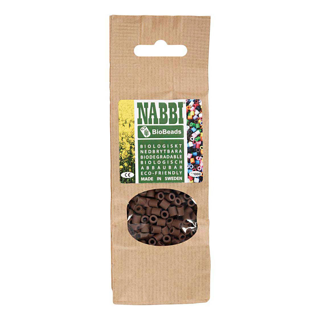 NABBI BioBeads 5x5mm Braun - 1000 Stück.