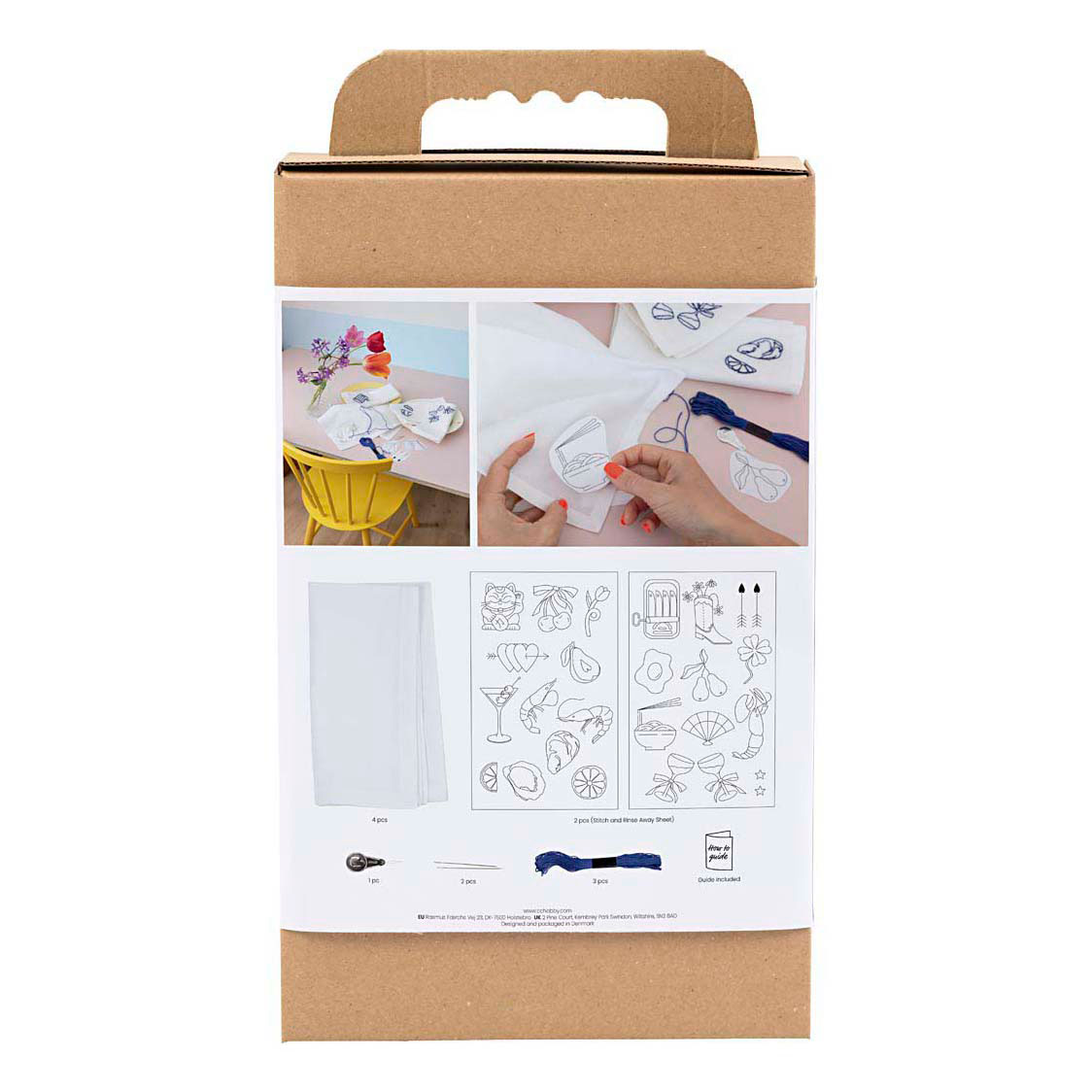 Ensemble de serviettes à broder pour loisirs créatifs