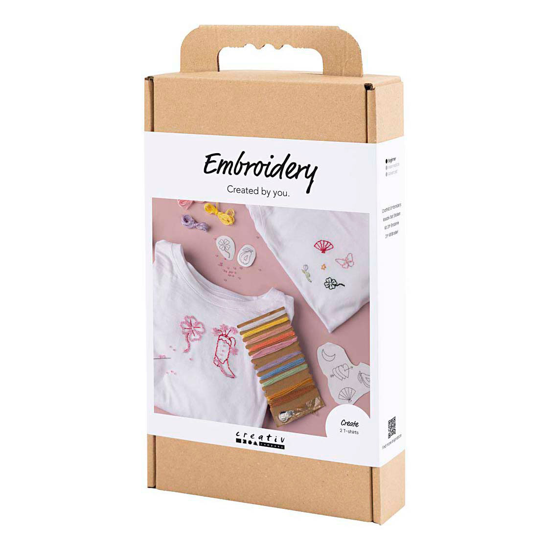 Hobbyset borduurwerk T-Shirt Wit