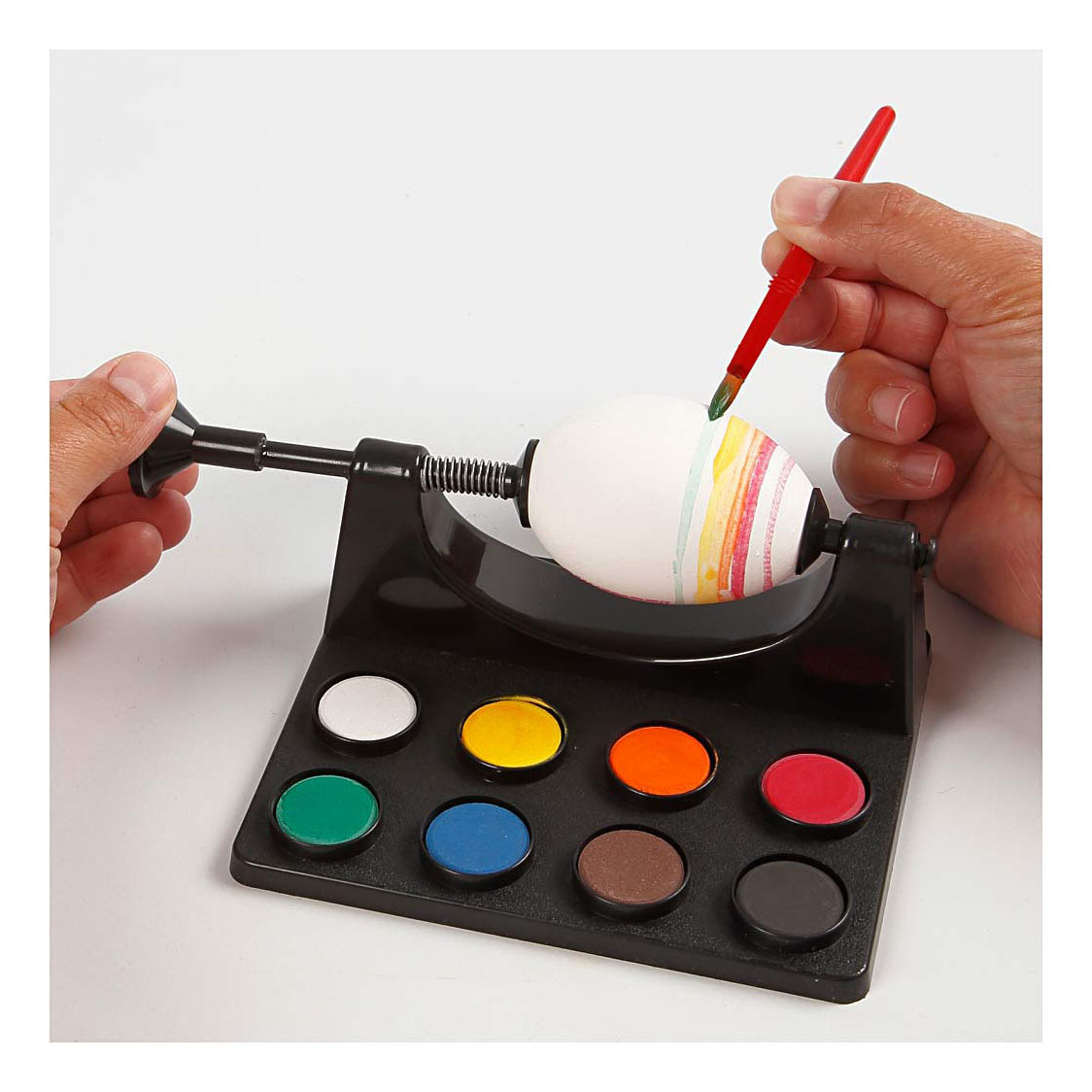 Moulin à peinture Egg Paint avec peinture et pinceau - Noir