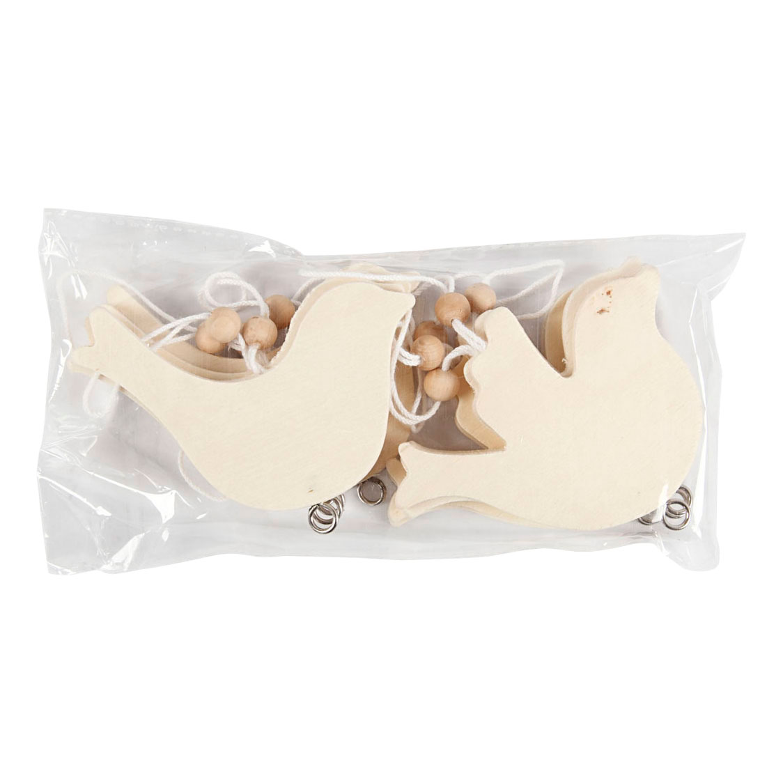 Colombes de la paix en bois - 10 pièces.