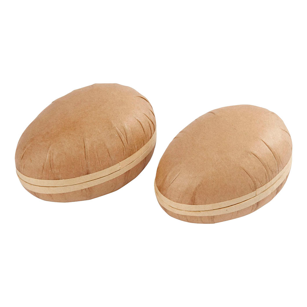Œufs en carton en deux parties 12 cm - 2 pièces.