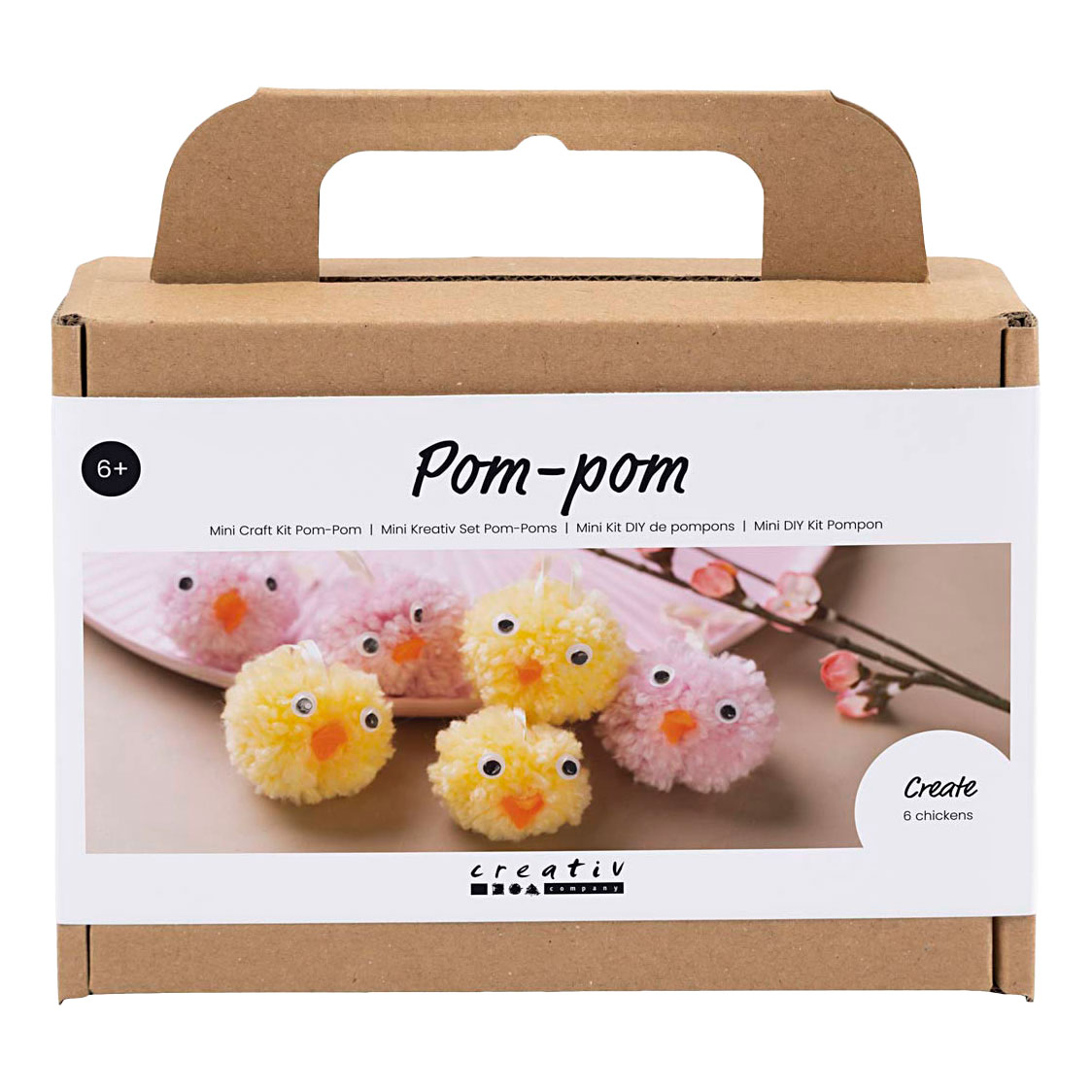 Mini-Hobby-Set Pompons, niedliche Osterküken