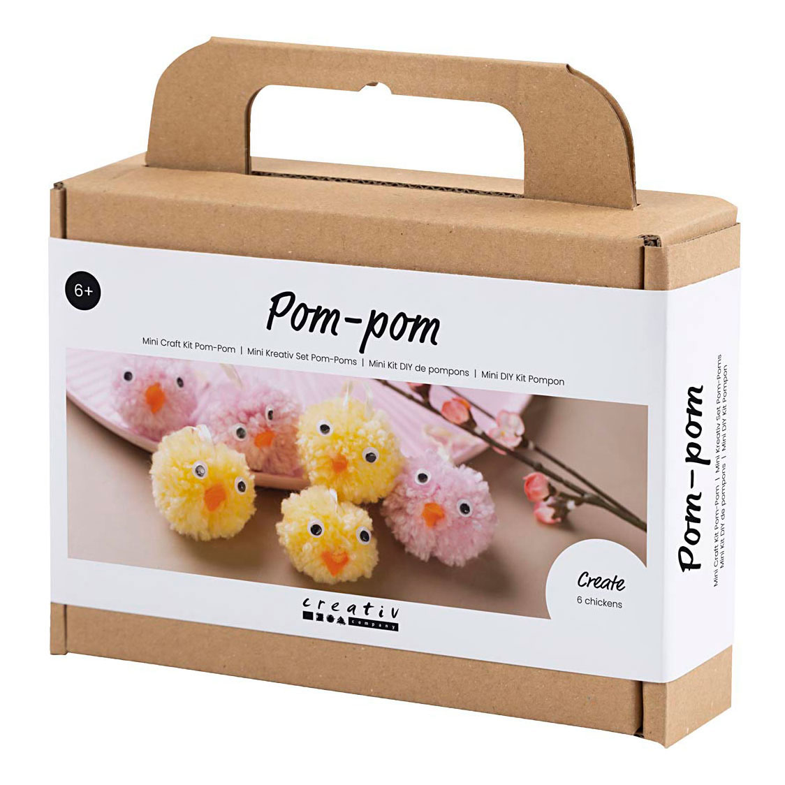 Mini-Hobby-Set Pompons, niedliche Osterküken