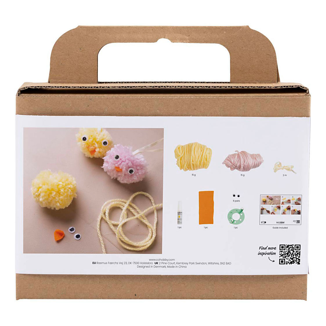 Mini-Hobby-Set Pompons, niedliche Osterküken
