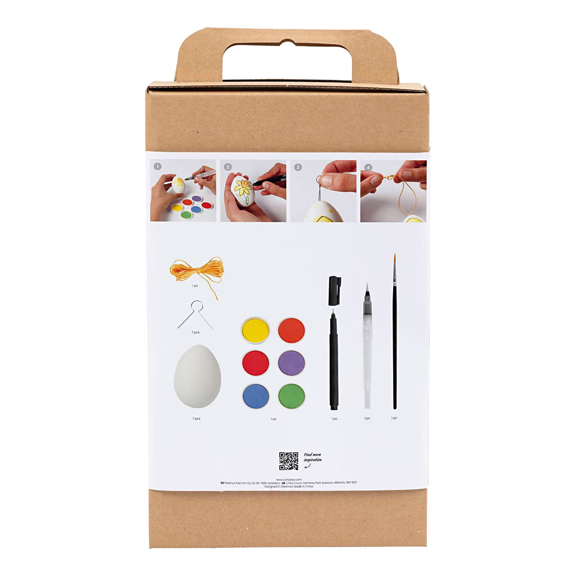 Kit de loisirs créatifs pour peindre des œufs de Pâques