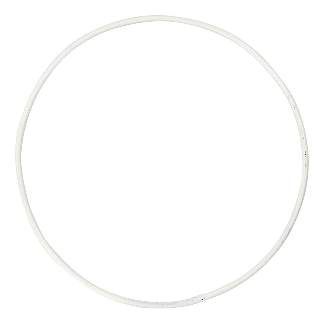 Metalen Draadring Wit - 10cm