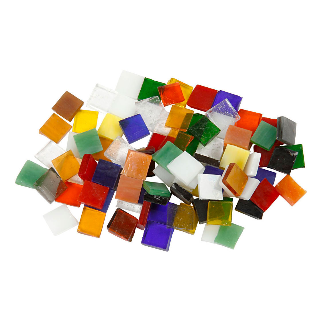 Glas Mozaiek Tegels 10x10mm - 700st.