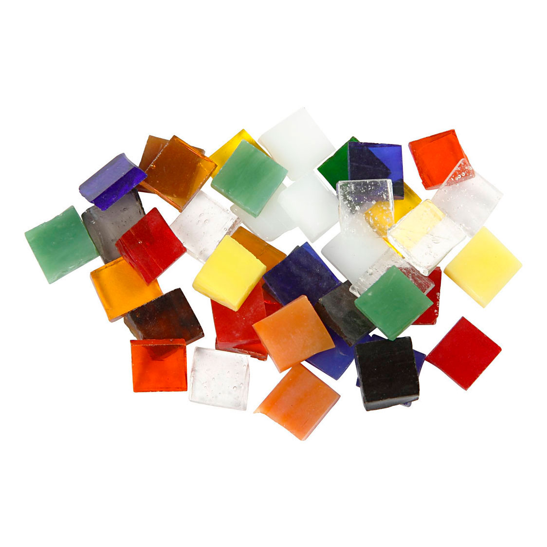 Glas Mozaiek Tegels 10x10mm - 700st.