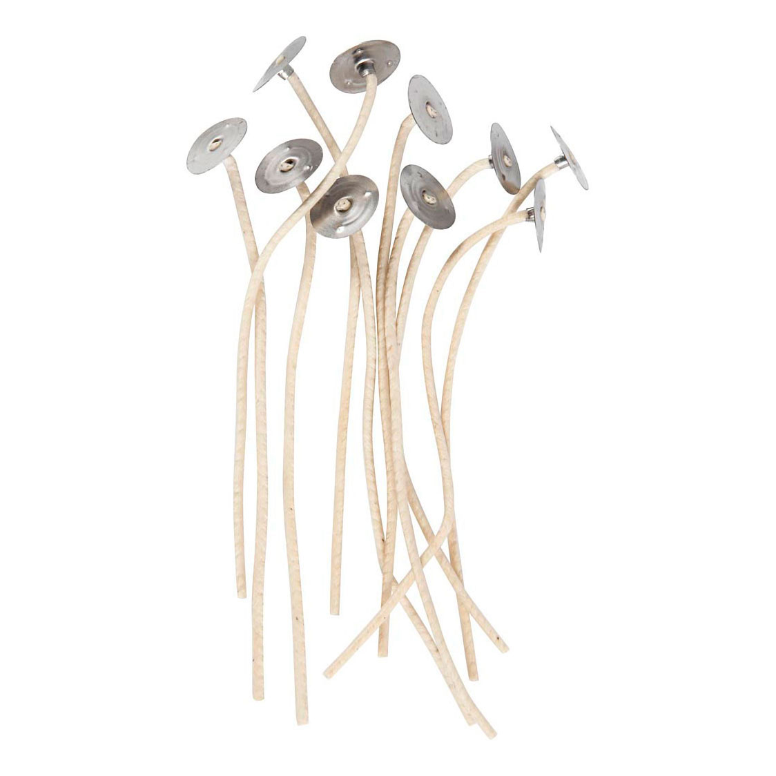 Mèches de bougie 11 cm - 10 pièces.