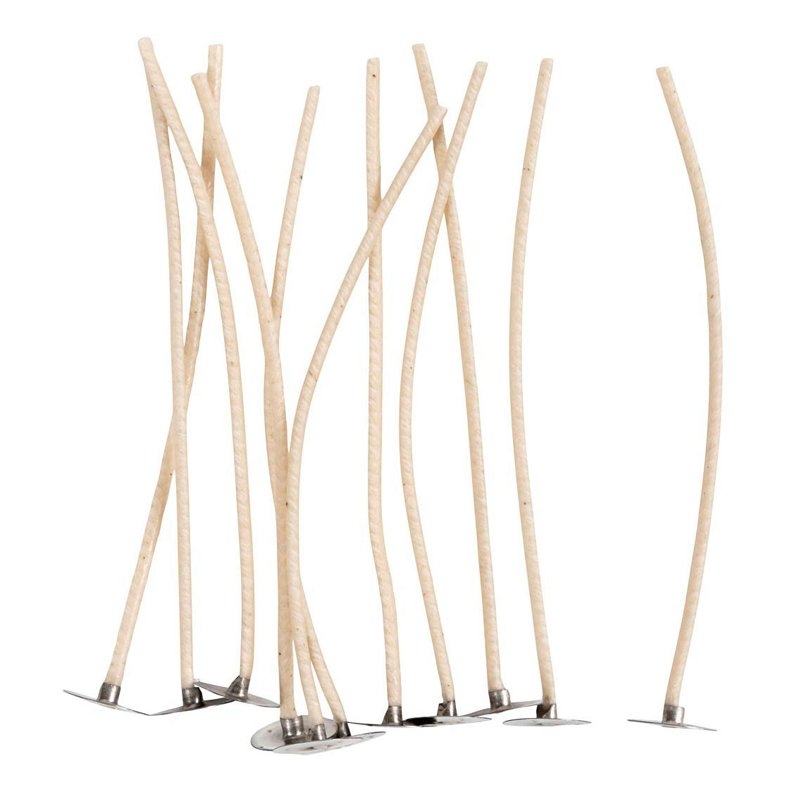 Mèches de bougie 11 cm - 10 pièces.