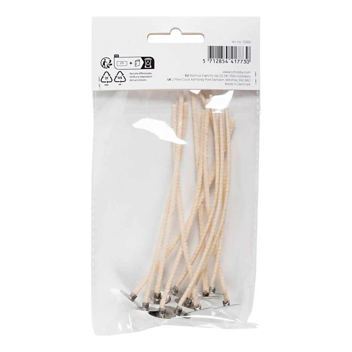 Mèches de bougie 11 cm - 10 pièces.