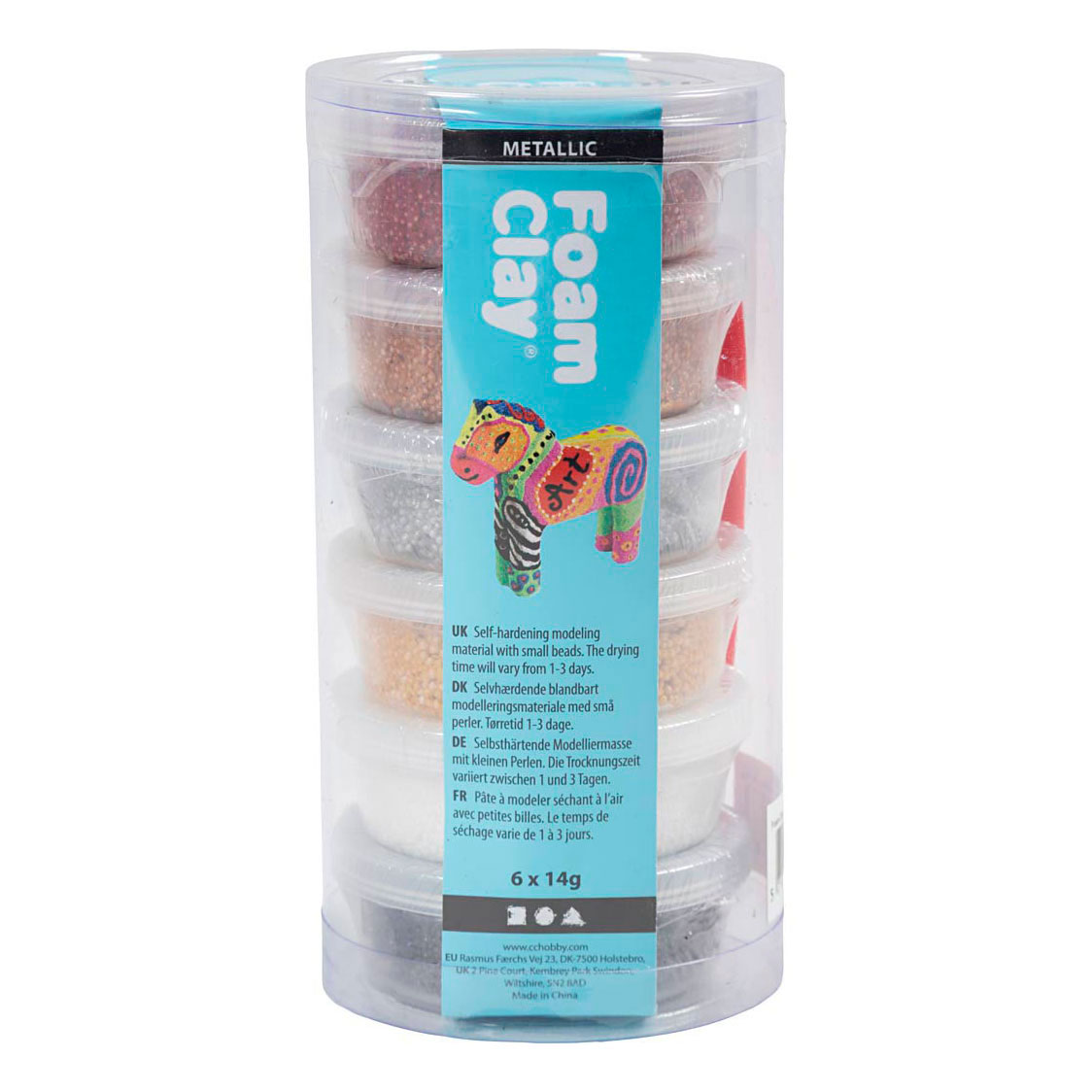 Foam Clay Metallic - 6x14gr.