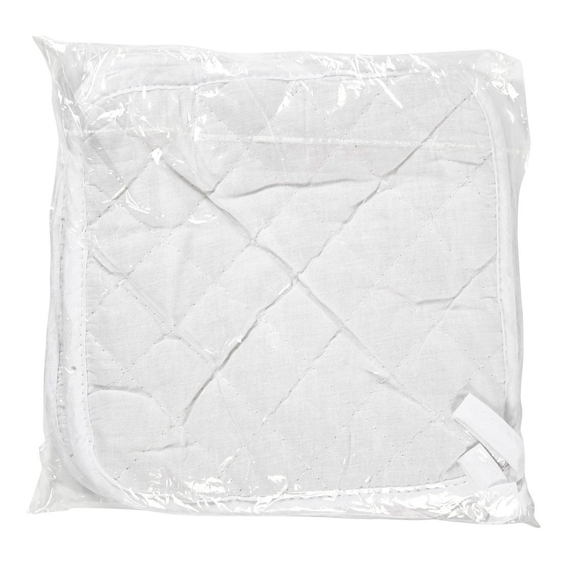 Pannenlappen Wit 20x20cm - 4st.