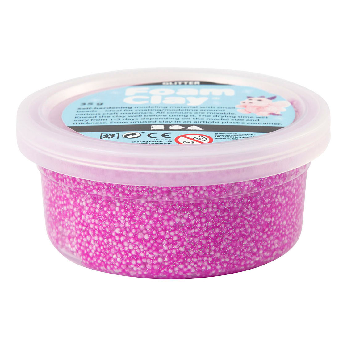 Foam Clay Glitter 35gr - Paars