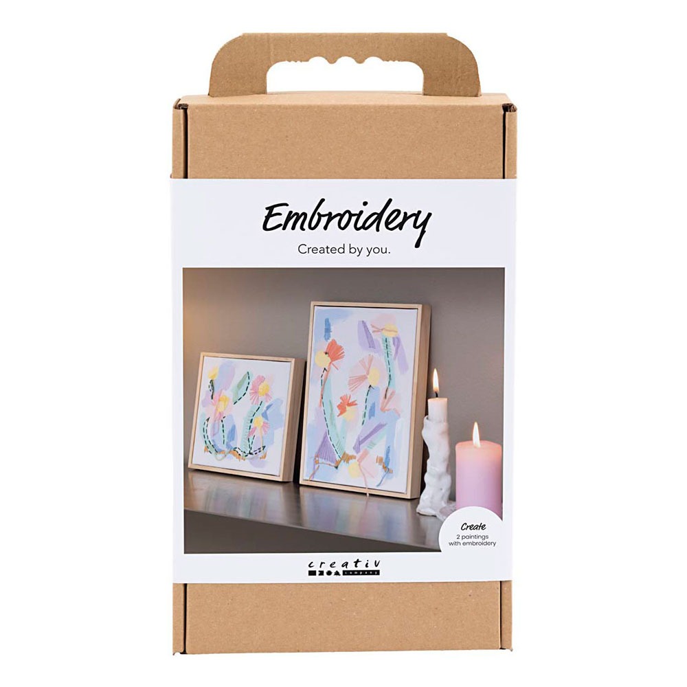 Hobbyset Borduurwerk Pastelkleuren
