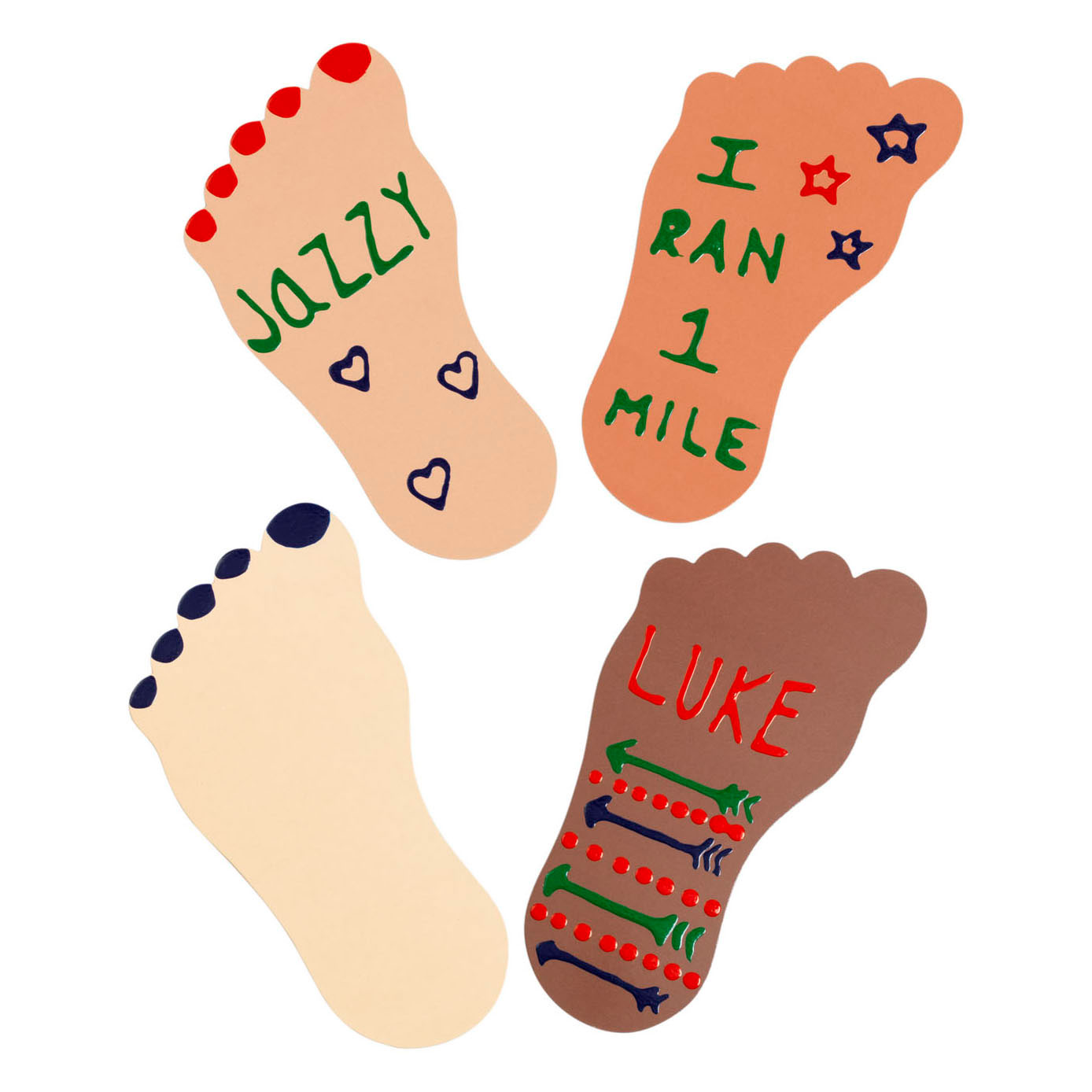 Colorations - Colors Like Me Feet, lot de 24 (4 couleurs)