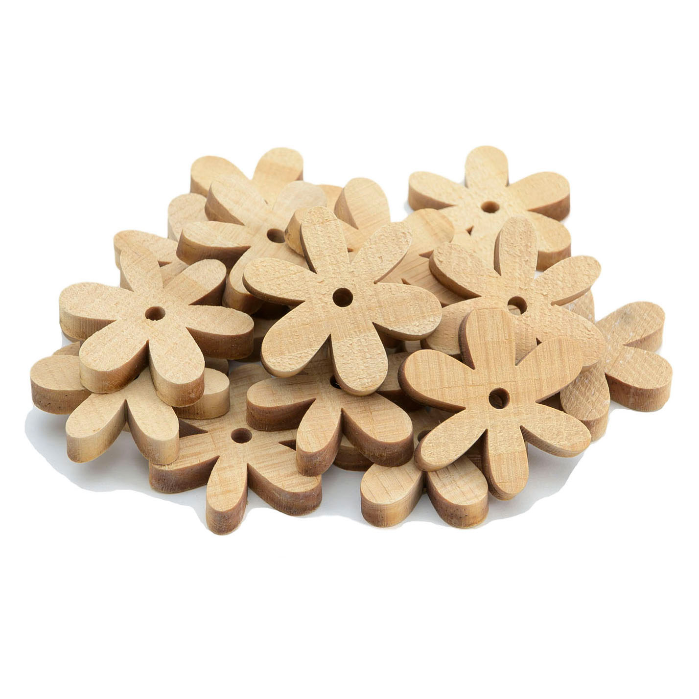 Colorations - Petites marguerites en bois, 20pcs.