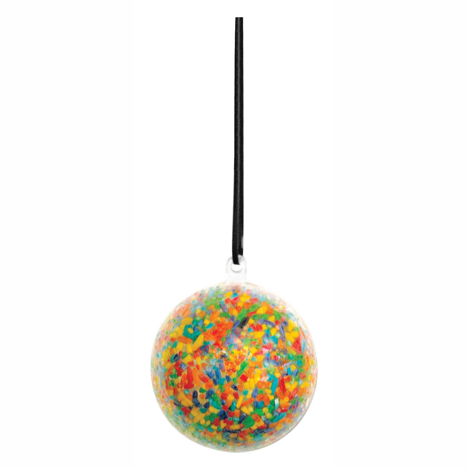 Colorations - Vulbaar Ornament Transparante Bal, Set van 12