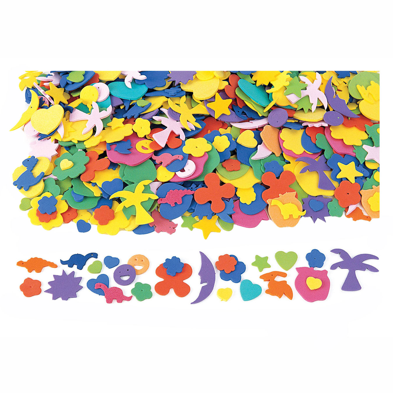 Colorations - Figurines amusantes en mousse, 1000 pièces.