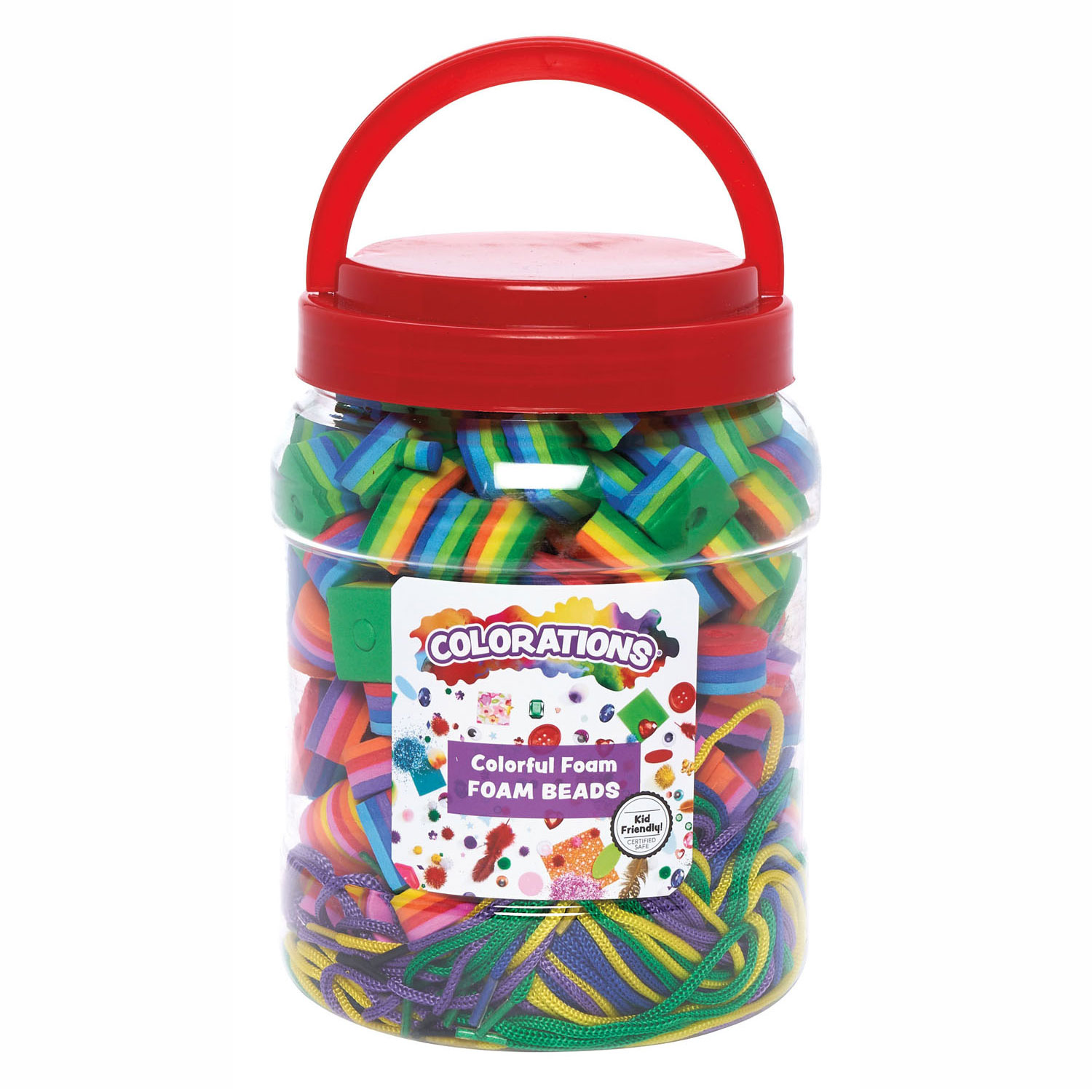 Colorations - Schaumstoffperlen-Set - 200 Stück.