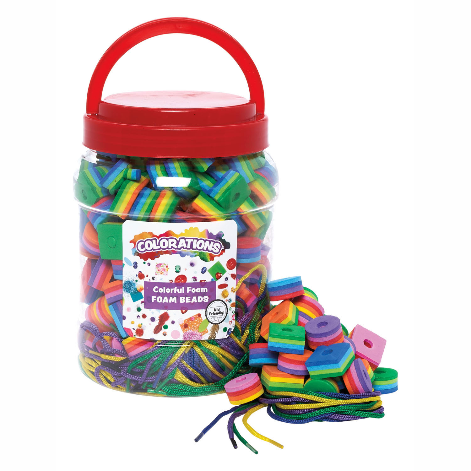 Colorations - Schaumstoffperlen-Set - 200 Stück.