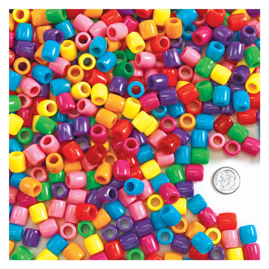Colorations – Farbige große Perlen im Eimer, 680 Gramm