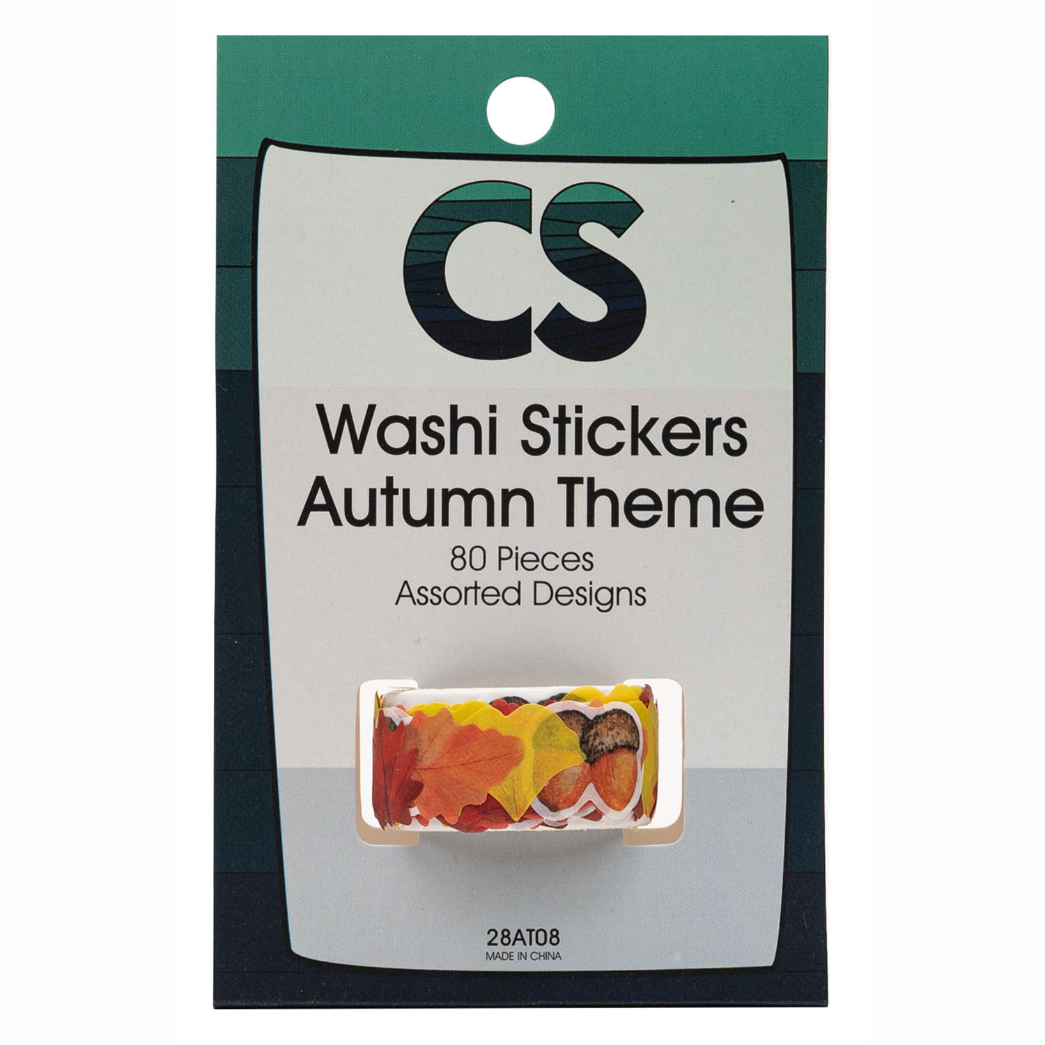 Colorations - Washi Sticker Herbstthema auf Rolle, 80er Jahre.