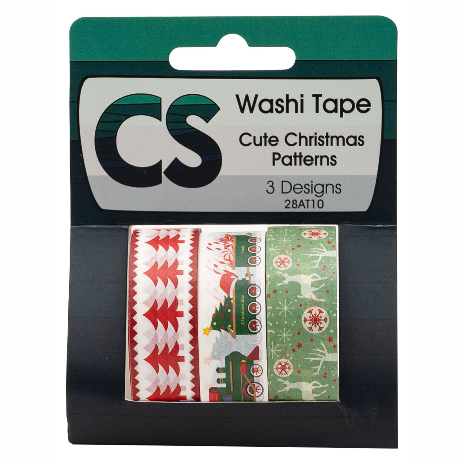 Colorations - Washi Tape Weihnachten 3 Rollen, 5mtr.