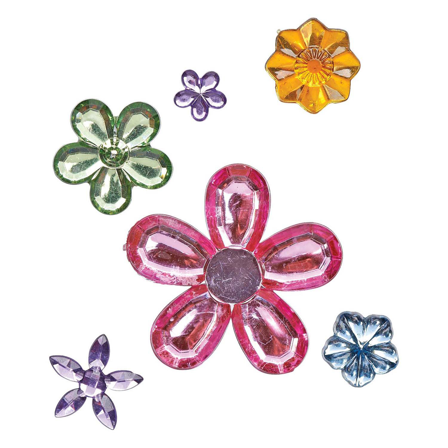 Colorations - Strass fleurs colorées, 300 pièces.